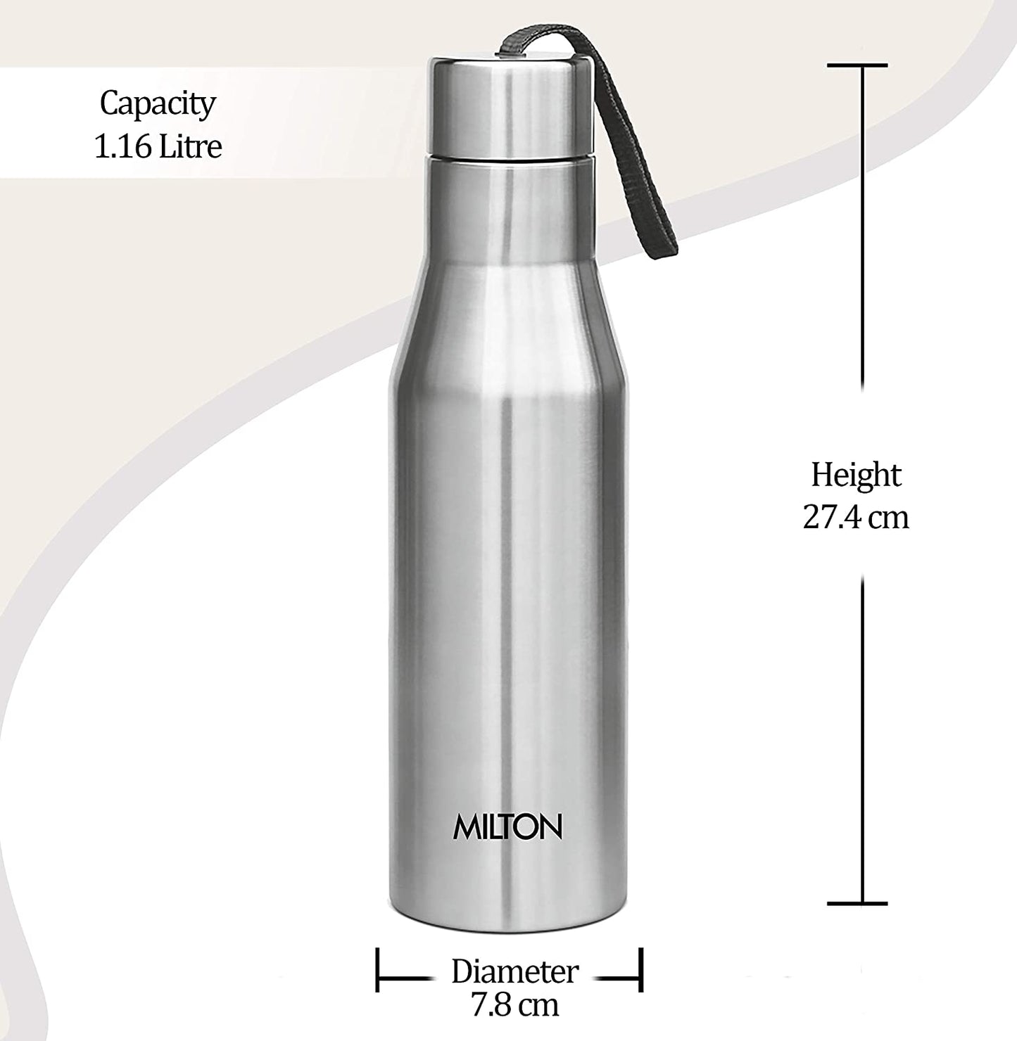 Milton Stainless Steel Water Bottle 1 Ltr