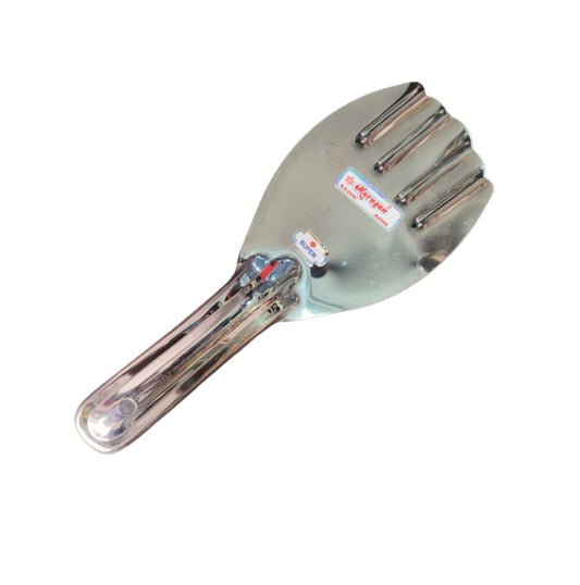 Rice Spoon Stainless Steel for Serving. Length = 10 Inch Width = 5 Inch. Export Quality Product.