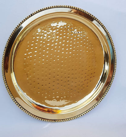 Pooja Plate Brass 10 inches