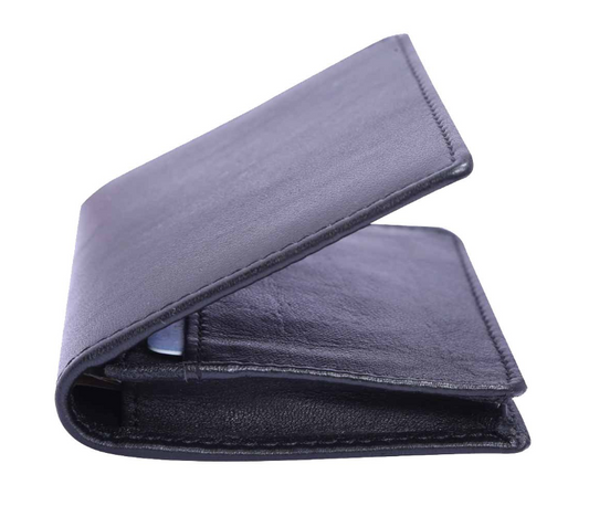 Coolboss Black Leather Unisex Card Case