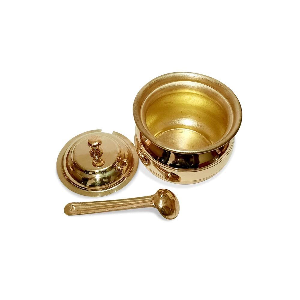 Ghee/ Pickle Container Brass 4 inches
