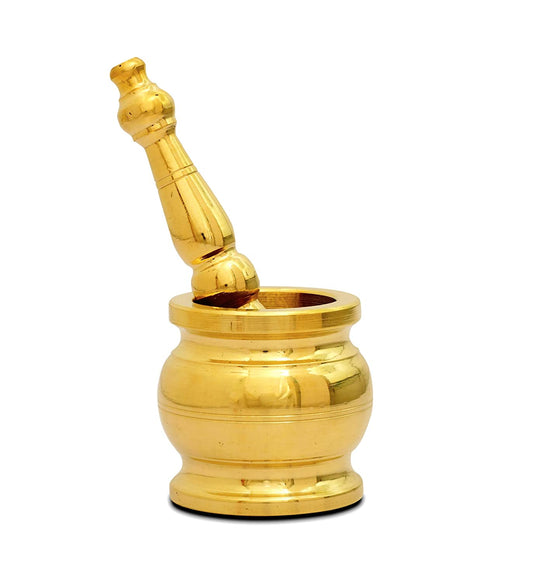 Morter And Pestle Brass 6 inches