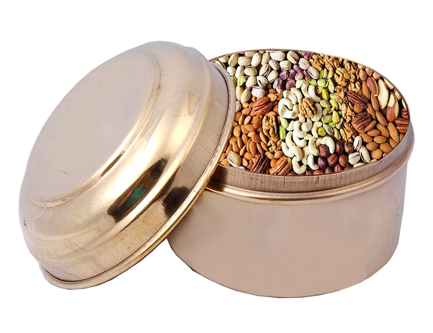 Dry Fruit Box Brass 4 inches