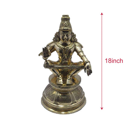 Ayyappan Lord Statue Brass Idol 18"