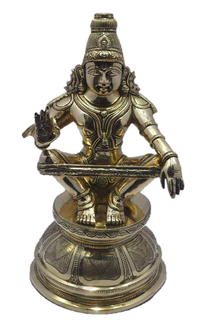 Iyappan Statue Brass 45 cm