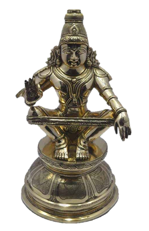 Iyappan Statue Brass 45 cm