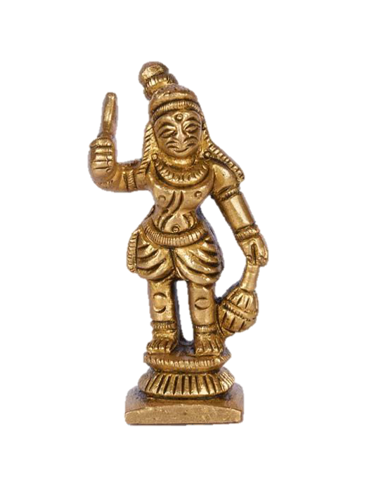 Madurai veeran Statue Brass 3 inches