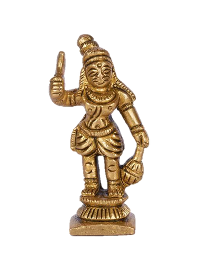 Madurai veeran Statue Brass 3 inches