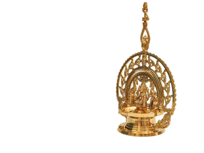 Hanging Gajalakshmi Vilakku Brass 10 Inches