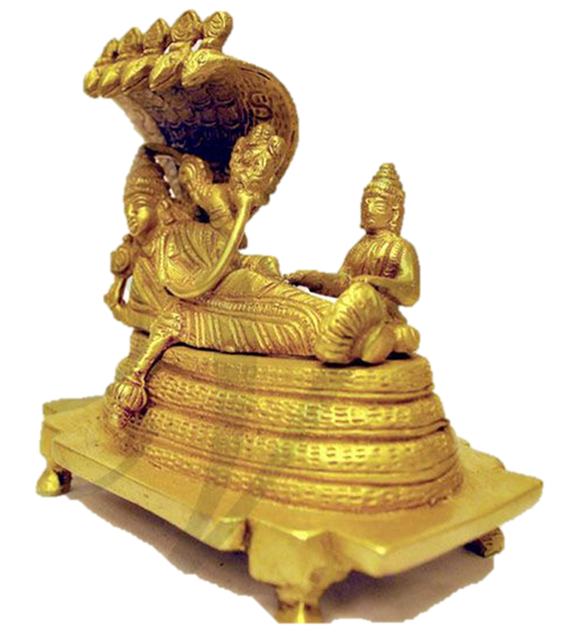 Lord Ranganathar Statue Brass 5 inches