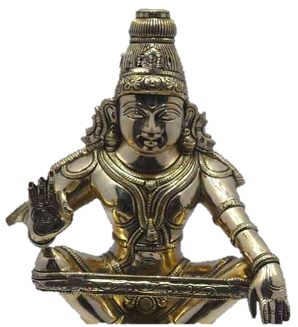 Iyappan Statue Brass 45 cm