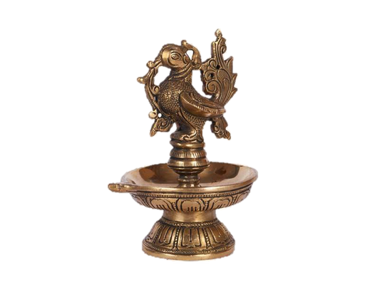 Annam Swan Brass Diya