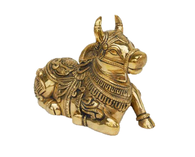 Lord Nandhi Brass Statue 6 Inches