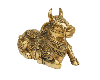 Lord Nandhi Brass Statue 6 Inches