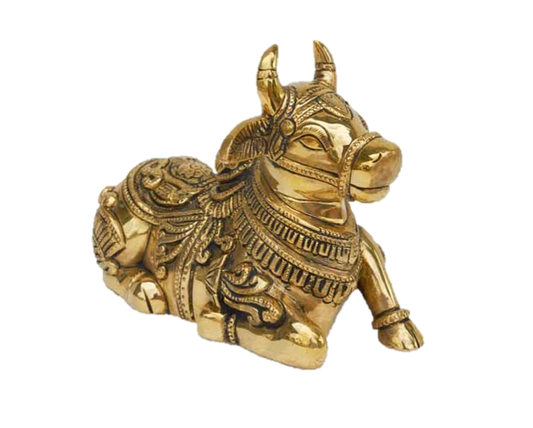 Lord Nandhi Brass Statue 6 Inches