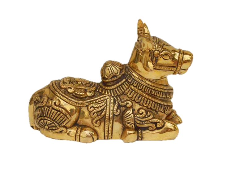 Lord Nandhi Brass Statue 6 Inches