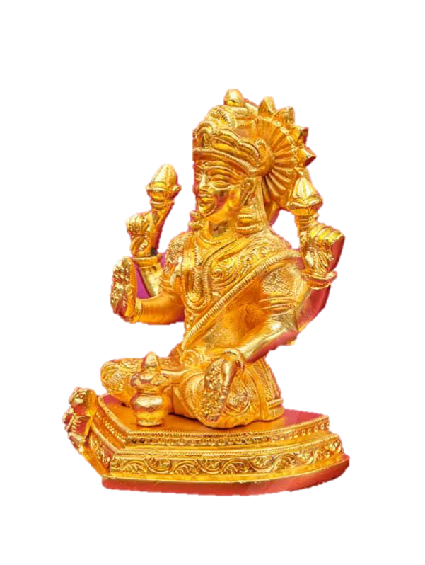 Lakshmi Statue Brass 5 Inches