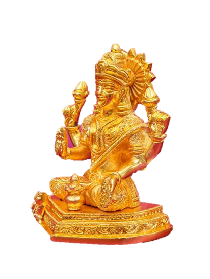 Lakshmi Statue Brass 5 Inches