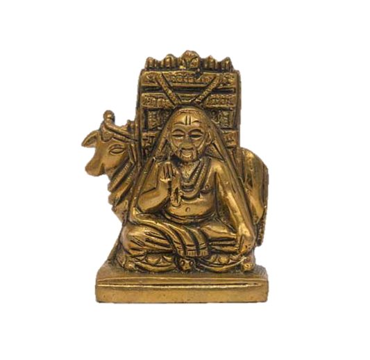 Shri Raghaventra Swami Statue Brass 2.5 inches