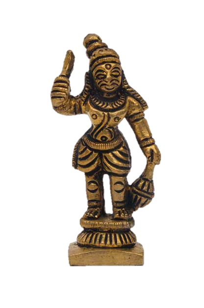 Madurai Veeran Statue Brass 2.5 inches