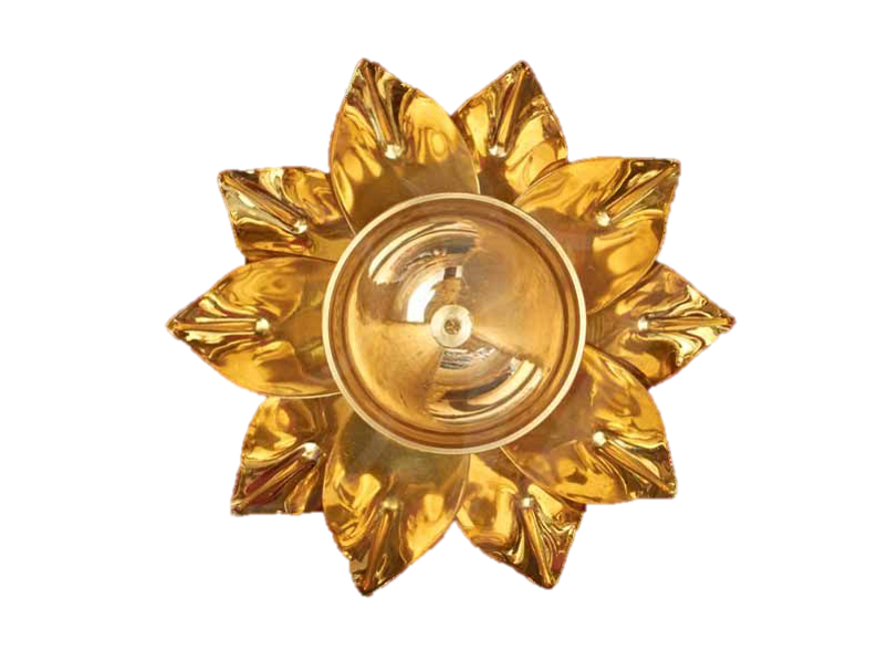 Lotus Diya Brass 3 Inches