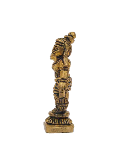 Madurai Veeran Statue Brass 2.5 inches