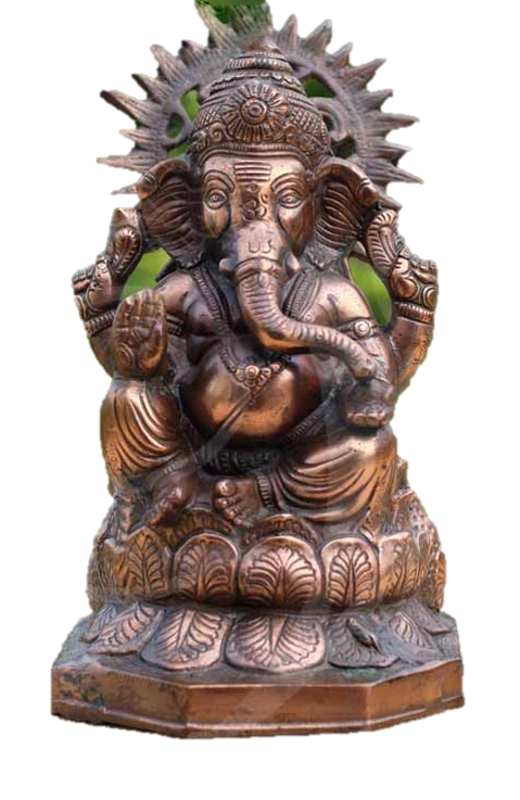 Vinayagar Statue copper 15 Inches