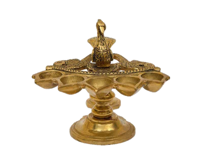 Peacock standing Brass Diya 5 Inches