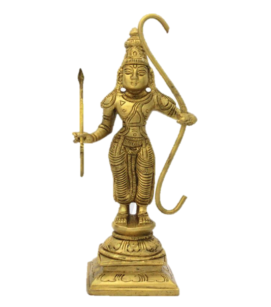 Rama Statue Brass 5 Inches