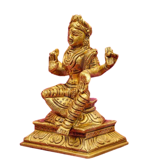 Balambika Thripurasundari Statue Brass 4.5 inches