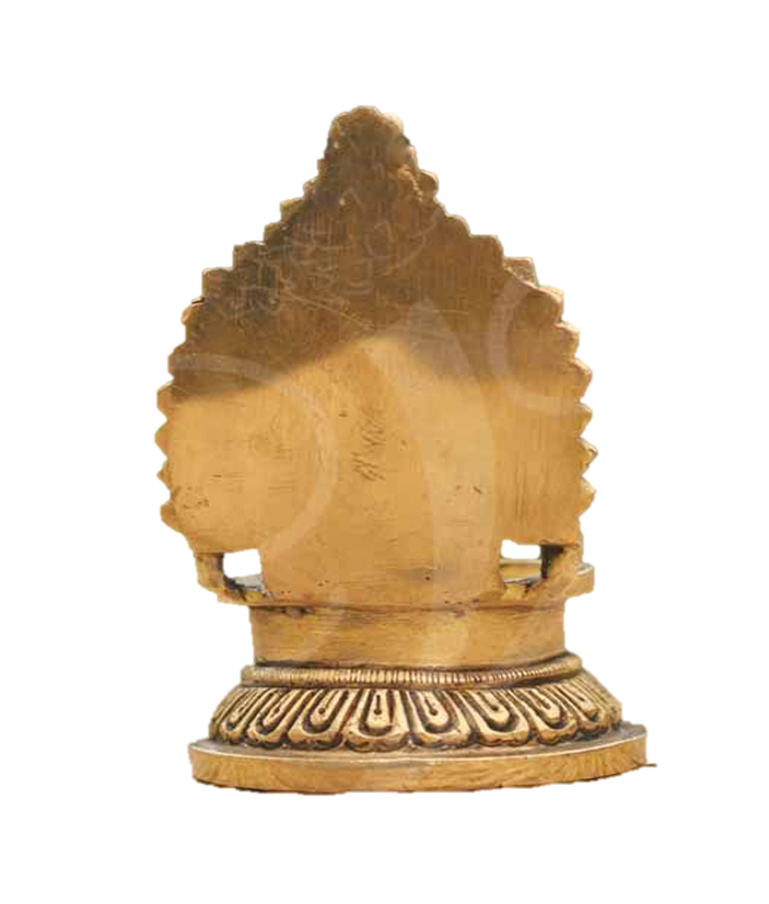 Lord Ganesha Vilakku Brass 4 inches