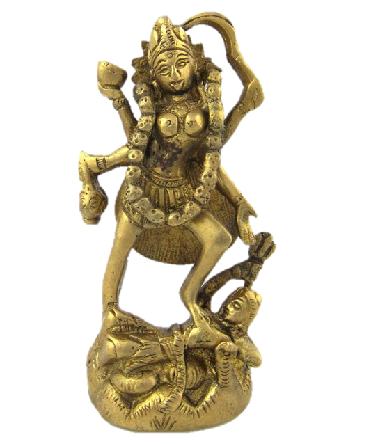 Maa kaali Statue Brass 2.6 Inches