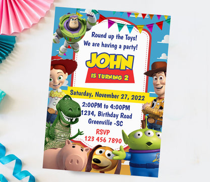 Toy Story Birthday Invitation CB0126