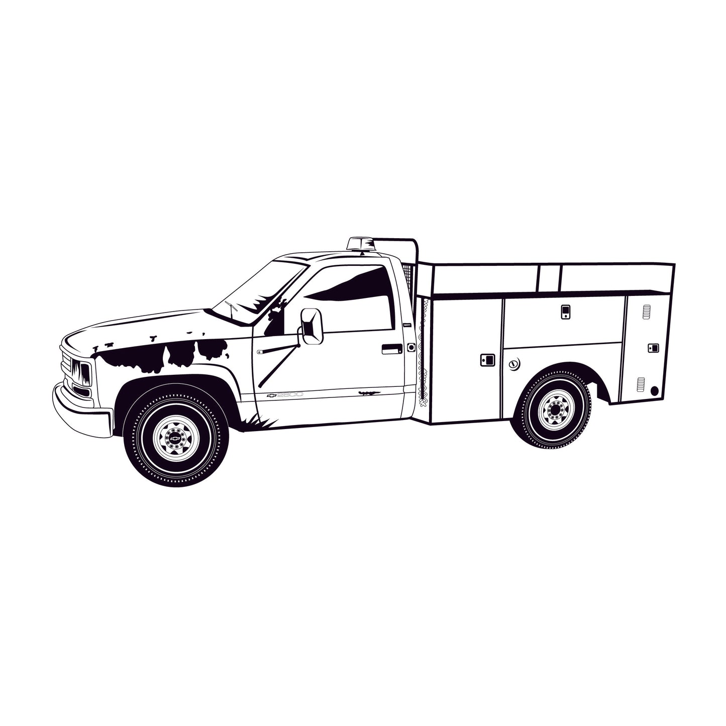 Truck Vector Svg Png Jpeg HC027