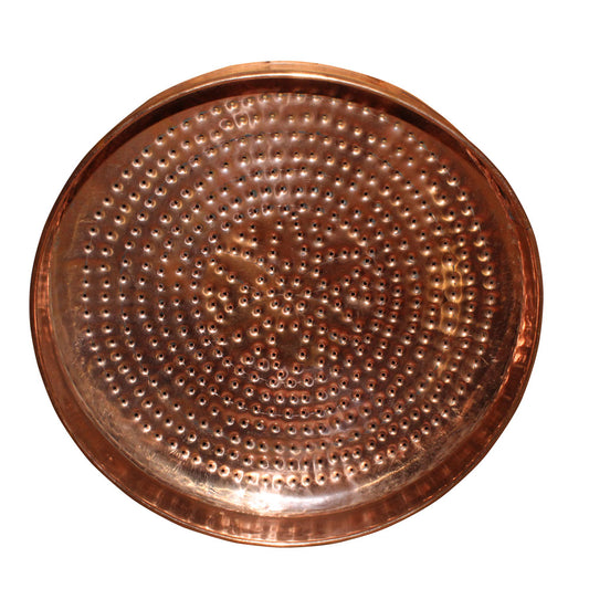 Copper Jelleda, Sieve, Round Plate