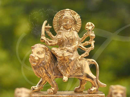 Durga Devi Vilakku Brass 9 Inches