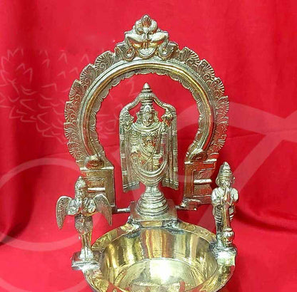 Thirupathi Balaji Diya Brass 13 Inches