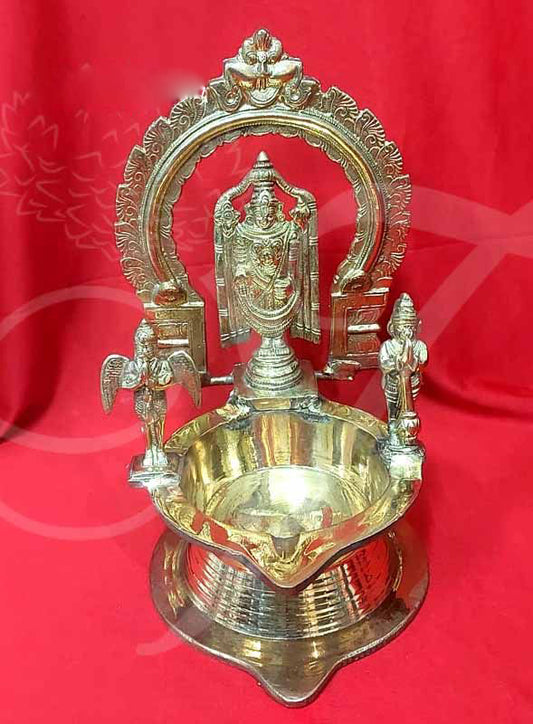 Thirupathi Balaji Diya Brass 13 Inches