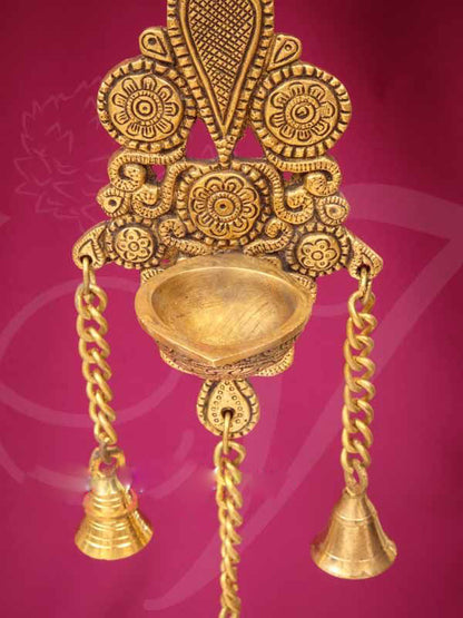Wall Hanging With Bell Diya 12 Inches