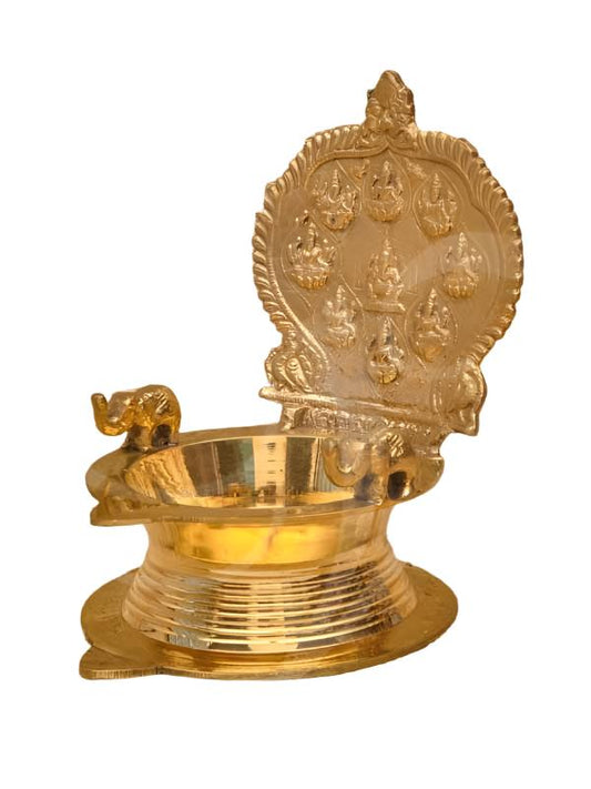 Astalakshmi Deepam Brass 8 Inches