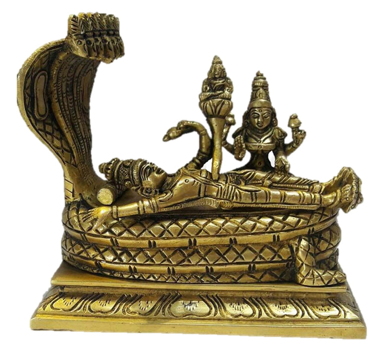 Anantha Padmanabha Brass Statue 5"inches
