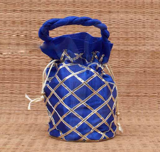 Potli Bag Blue Color 8x6 inches
