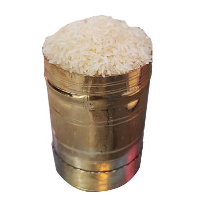 Brass Rice Grains Measuring Pot, Small, 1 Unit