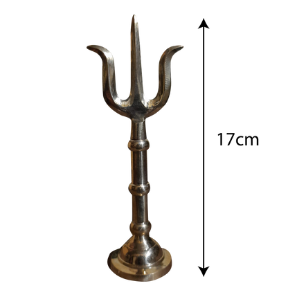 Thrisulam Stand Brass 7 inches